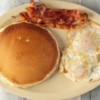 Pancake Special · Two pancakes, two eggs, two bacon or two sausages.