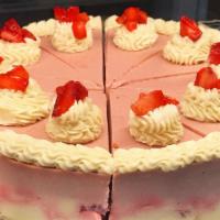Strawberry Cheesecake · Decadent, gluten-free dairy free cheesecake made with fresh strawberries & coconut, cashews,...