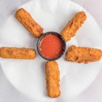 Mozzarella Sticks · With marinara sauce. Fried in oil.