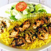 Chicken Kebab Dinner · Top menu item. Chicken marinated on skewers with special seasonings and grilled to perfectio...