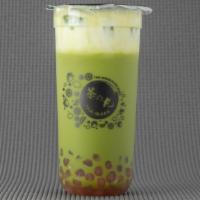 Uji Matcha Latte With Boba  · Premium Japanese Uji matcha combined with premium organic fresh milk.  Serve with our signat...
