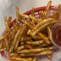 Cajun Fries · Seasoned to perfection.