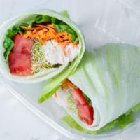 Lettuce Wrap · your choice of protein with sprouts, tomatoes, carrots, beautifully wrapped in iceberg lettu...