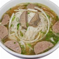 Pho Bo Vien · Beef meatballs, noodle soup