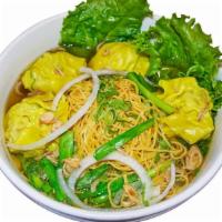 Mi Banh Xep · Shrimp, pork & egg noodle soup