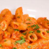 Crema Rosa · Marinara and Alfredo Sauce come together for our House Tomato Cream Sauce with Choice of Pas...