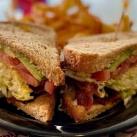 Btla Sandwich · Bacon, lettuce, tomato, avocado, and mayo on toasted sourdough.