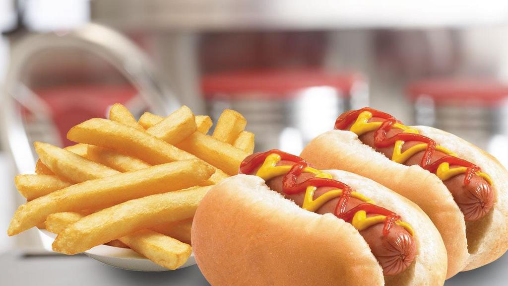 Kids Hot Dog · Ready for launch, this beefy dog is topped with their choice of ketchup, mustard, relish or onion.