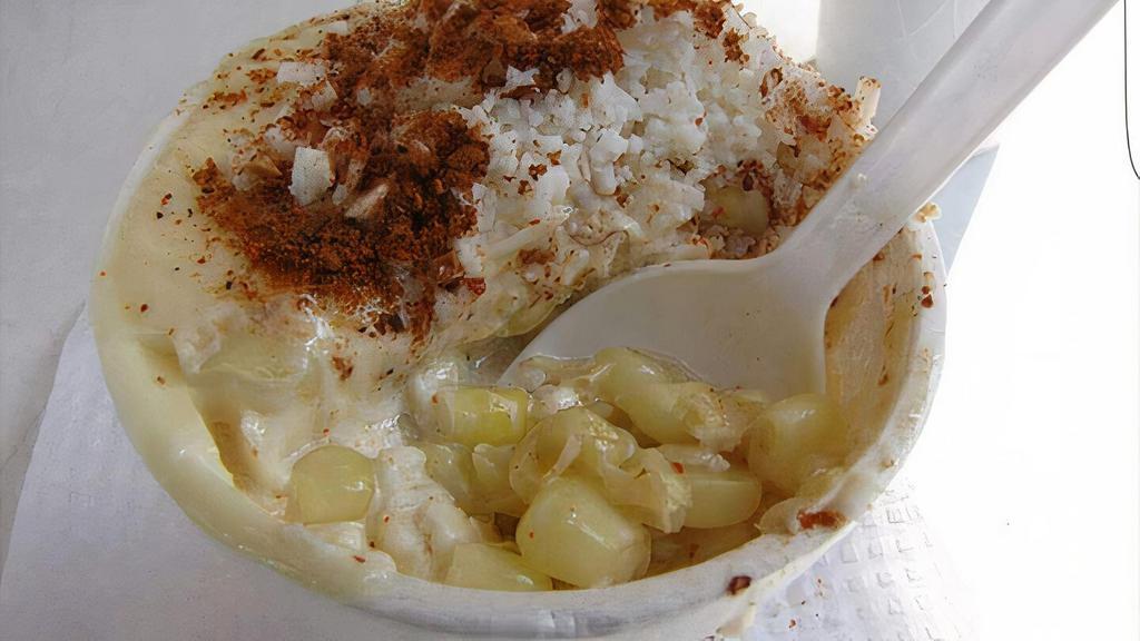 Elote Vaso via Frosties Ice Cream