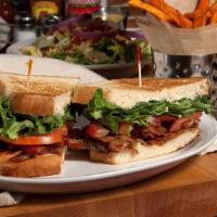 Roadhouse Blt · Traditional and signature brown sugar pepper crispy bacon piled high and topped with crisp l...