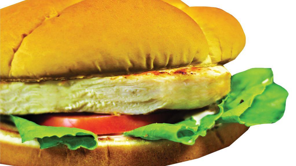 Chicken Sandwich · Lettuce, Tomato, and Mayonnaise.