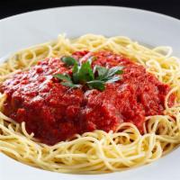 Meat Sauce · Your choice of pasta smothered in Meat Sauce.