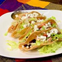 4 Cocina Crunchy Tacos · Crunchy style shredded chicken or beef tacos. Lettuce, pico de gallo and fresh cheese on top...
