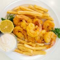 Shrimp On Rice Or Fries · 