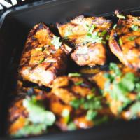 Grilled Mesquite Chicken Breasts · 8oz. portions with a chili citrus sauce marinade – # of breasts