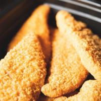 Chicken Fingers · Fried boneless chicken tenders, served with ranch dressing on the side – # of tenders