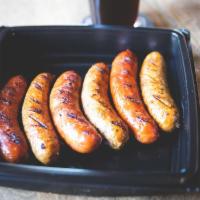 Beer Sausages · Mix and match, choose from grilled cheddar brats and chili-chicken links. Locally sourced fr...