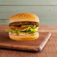 Veggie Burger · Vegetarian. All veggie and purely delicious! Veggie patty, crisp lettuce, freshly sliced tom...