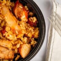 Asian Rice Bowl · Asian inspired chicken or beef over a bowl of steamed rice.