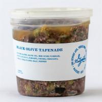 Black Olive Tapenade · Nicoise olives, olive oil, red wine vinegar, white anchovy, parsley, thyme, oregano, garlic,...