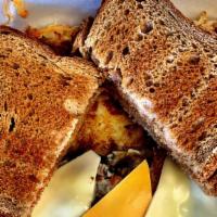 Toast (2 Slices) · White wheat rye sourdough english muffin