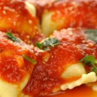Cheese Ravioli · Build your own pasta with your choice of sauce, toppings, and garnishes!
