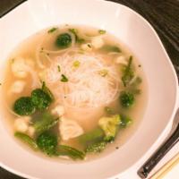 Vegan Pho · Noodle, tofu, vegetables (8+ types included), soup.