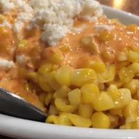 Esquites · Vegetarian. Sweet corn roasted paprika salsa chipotle queso fresco.