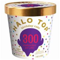 Halo Top Birthday Cake · Birthday cake light ice cream with rainbow sprinkles.