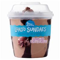 Blue Bunny Chocolate Brownie Bomb Load'D Sundae · 8.5 fl oz. Soft chocolate frozen dairy dessert with fudge swirls, brownie chunks, and chocol...