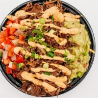 House Special Bowl · Top sirloin Roast Beef, Spanish Rice, Pinto Beans, Lettuce, House salsa, Guacamole, Chipotle...