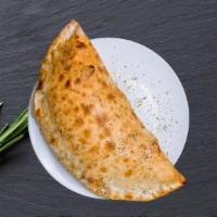 Cheese Calzone  · Fresh baked calzone filled with delicious ricotta, maozzarella, parmesan cheese and seasoning