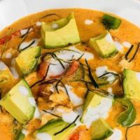 Cali Curry · Avocado, chicken, bell pepper, and lime leaf in panang-style coconut curry. [spicy,  gluten ...