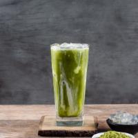 📍 Uji Matcha Green Tea With Oat Milk · Grade-A matcha green tea; mixed with organic oat milk; sweetened with pure sugar cane.