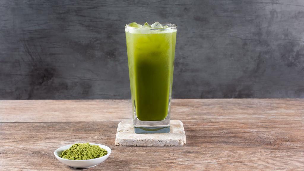 Uji Matcha Green Tea · Grade-A matcha green tea; sweetened with pure sugar cane.