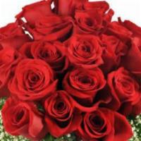 Dozen Rose Contempo · Bouquet will be delivered approximately as pictured. 
A dozen lush red roses, arranged into ...