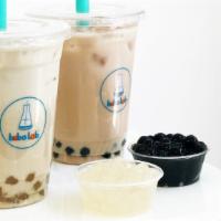 Almond Milk Tea · This delightful Milk tea has rich nutty aroma. Made with all-natural almond flavor, this bev...