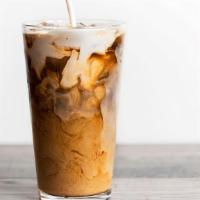 Iced Coffee · Unsweetened iced coffee. Please specify if milk or sweetener should be added.