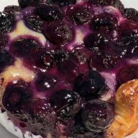 Blueberry Danish · Blueberries and Custard Cream on a croissant base
