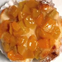Peach Danish · Peach and Custard Cream on a croissant base