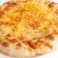 Cheese Pizza · mozzarella, organic pizza sauce.