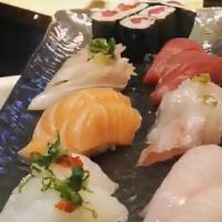 Classic Sushi & Roll · Tuna (2pc), Salmon (2pc), Yellowtail (2pc), Albacore (2pc), Halibut (2pc), Japanese Snapper ...