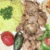 Chicken Shawarma · Shredded marinated and grilled chicken.
