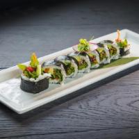 Vegetable Roll · Radish Sprout, Gobo, Avocado, Cucumber, Spring Mix