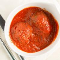 Baked Meatballs · Home made meatballs baked with mozzarella ,parmesan cheese and marinara sauce.