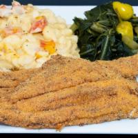 The Delta · 2 Catfish Fillet + 2 sides.