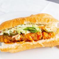 Catfish Po Boy · SERVED ON HOAGIE ROLL W/SPECIAL SUACES & COLESLAW