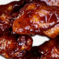 Classic Bbq Wings! · Classic BBQ jumbo wings! Marinated and fried wings served with carrots and celery.