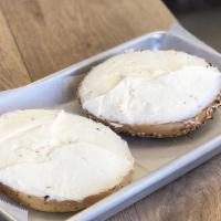 Bagel With Cream Cheese · The bagel of your choice with the cream cheese of your choice. Choice of cream cheese: regul...