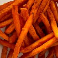 Sweet Potato Fries · Perfectly crispy and crunchy.